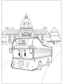 Robocar Poli kleurplaat 12